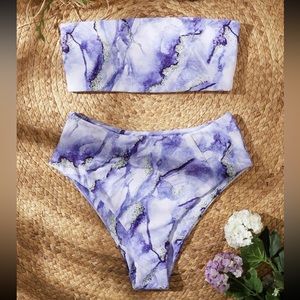 SHEIN Purple Marble Bikini